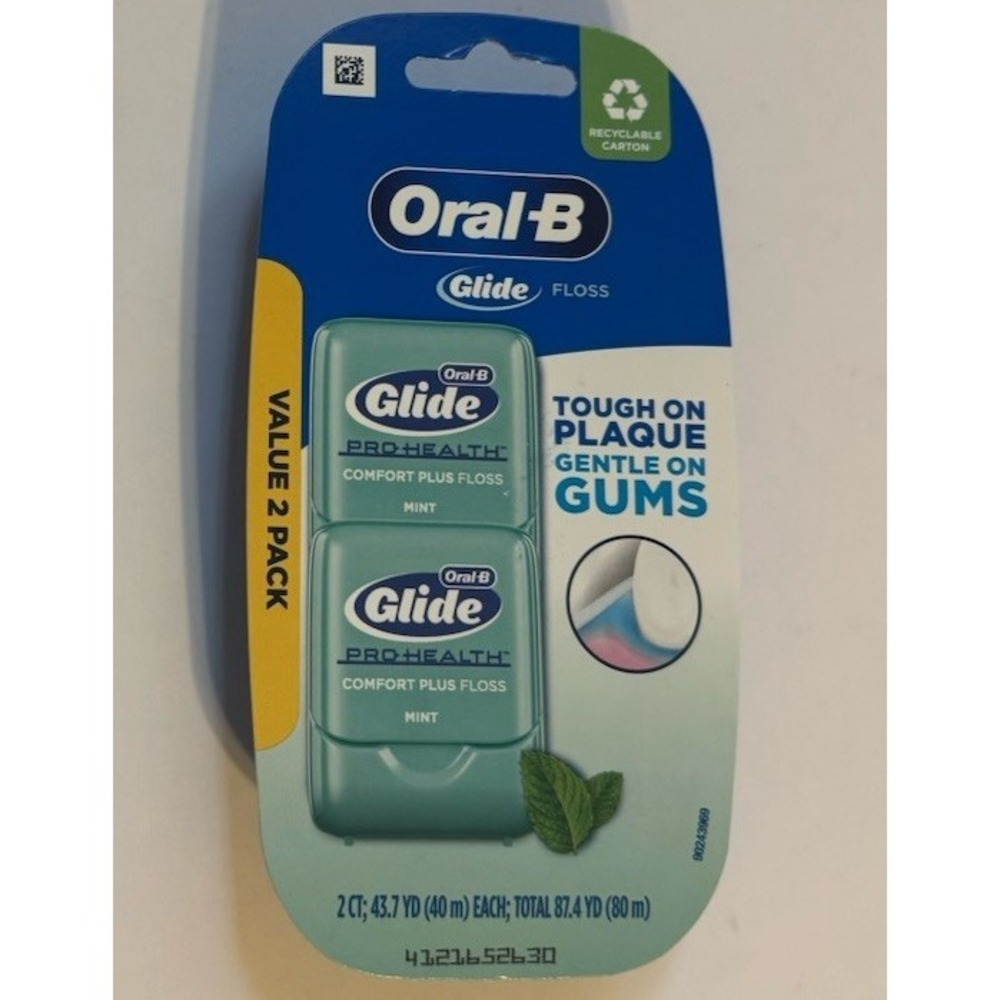 Oral-B Glide Pro Health Dental Floss Comfort Plus Mint OLD VERSION 2pk Disc NEW